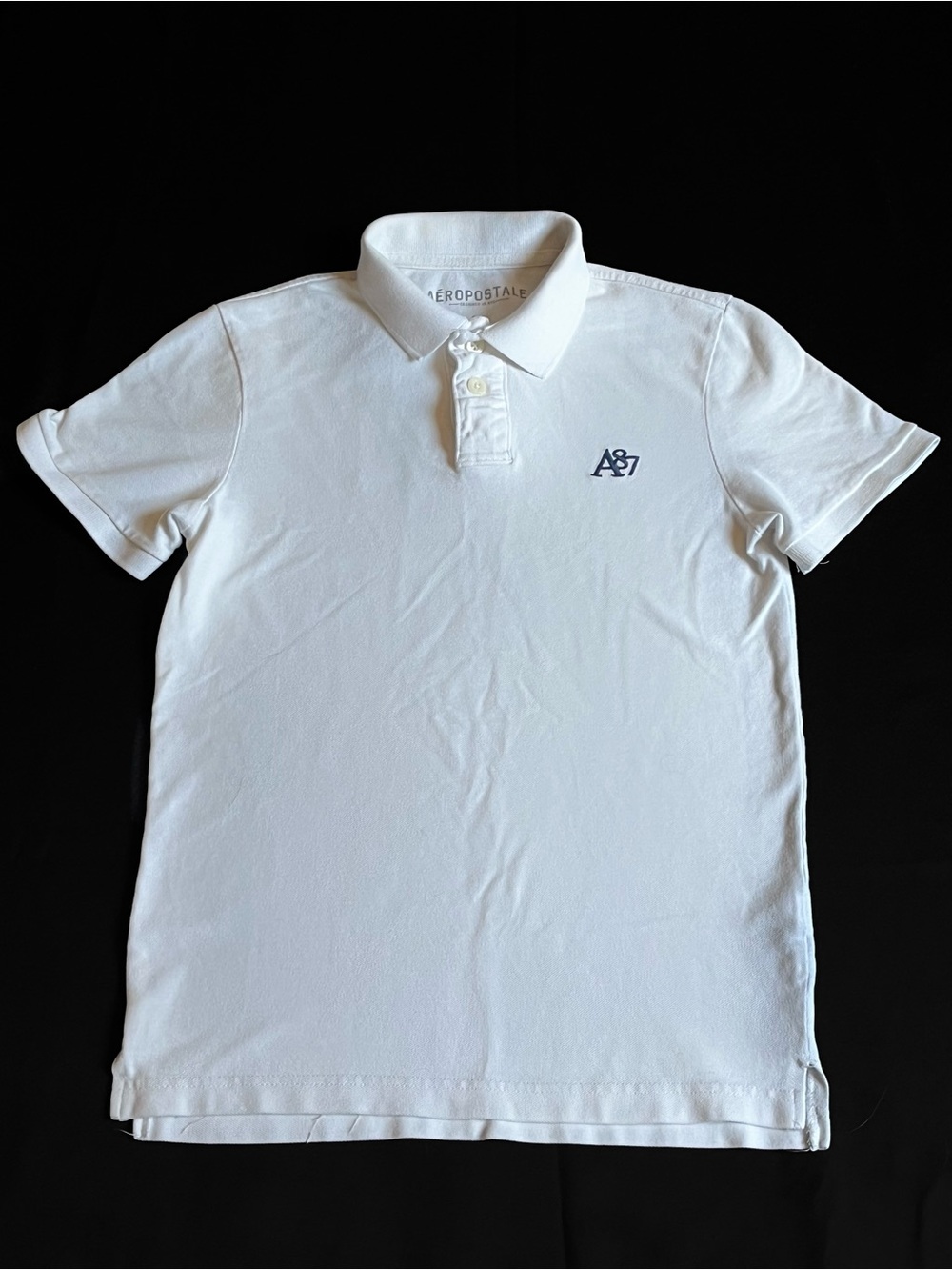 Aéropostale A87 White Polo Men’s Small S Preppy